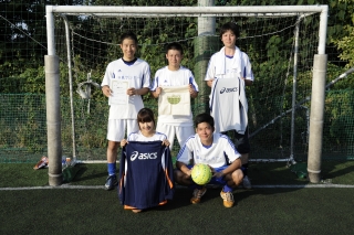 第7回ACEチャリティフットサル大会　エンジョイリーグ優勝　温泉サッカー。