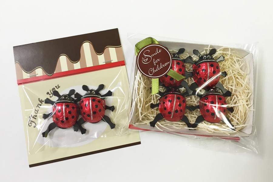 しあわせを運ぶ てんとう虫チョコ 販売再開～伝えてください。カカオの