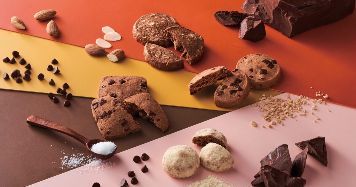 1個につき100円が寄付になる、ACE支援地域のカカオを使用したクッキー